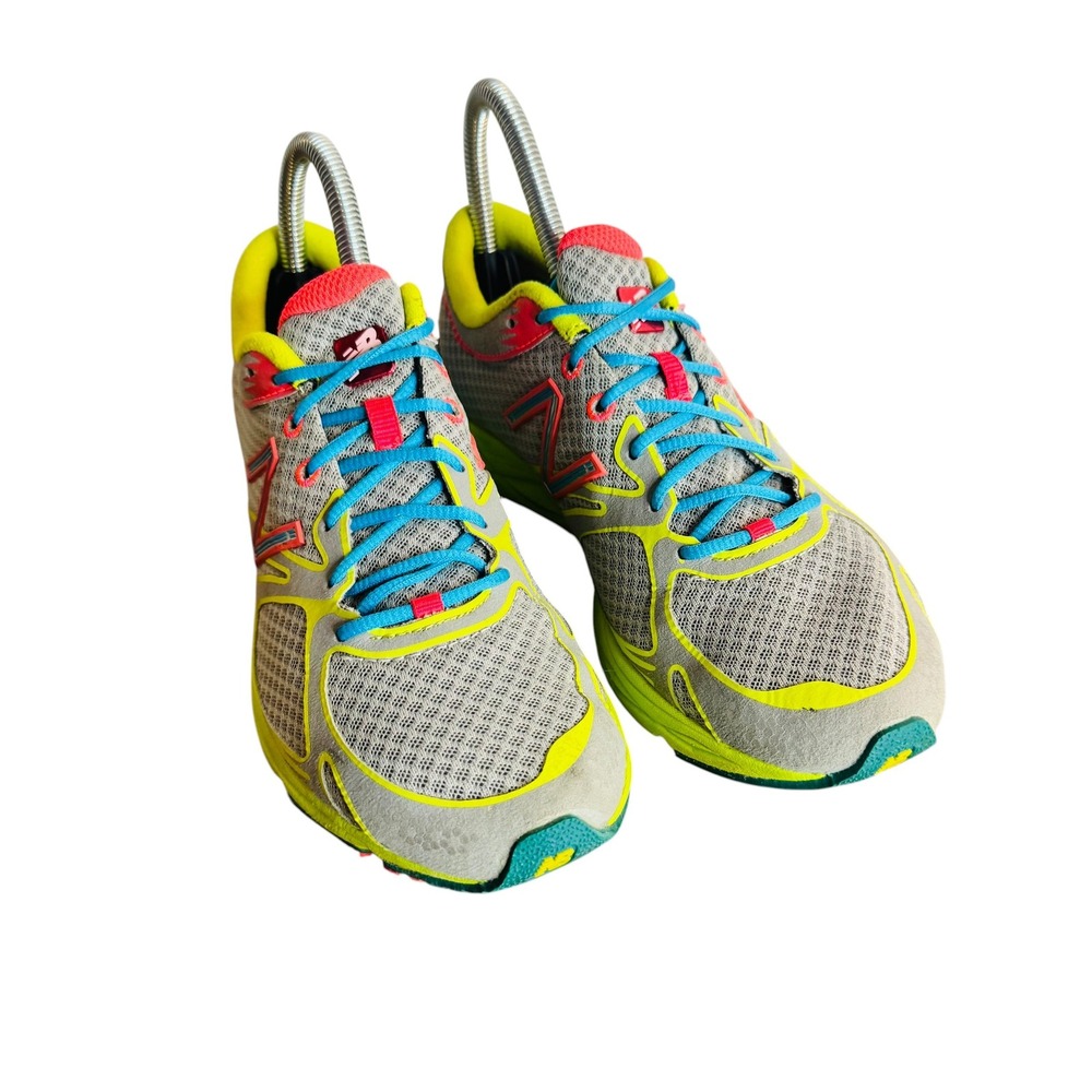 New Balance 1400v1 Running Shoes Womens 7 Grey Lime Green Pink WR1400GY